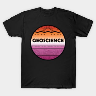 Lesbian Pride Geoscience Cross Section T-Shirt